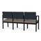 Lesro Lenox 3 Seat Tandem Seating W/ Arms, 64.5 in W 24.5 in L 32 in H LS3103 - alternate 2